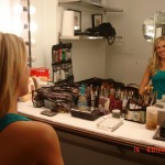 Make-up before the ExerciseTV DVD shoot