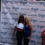 After my workout with Toccara Jones, from America's Next Top Model.