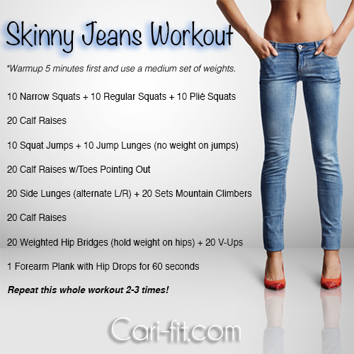 5 Day The Skinny Jeans Workout for Gym